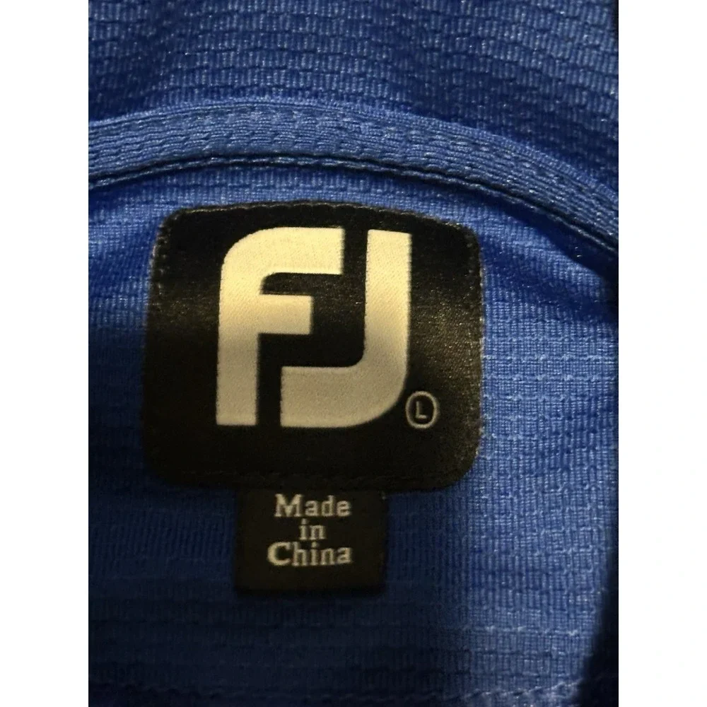 Footjoy Mens 1/4 Zip Pullover Blue Lightweight Legacy Club At Alaqua Lakes